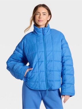 Women's Oversized Quilted Puffer Jacket - JoyLab